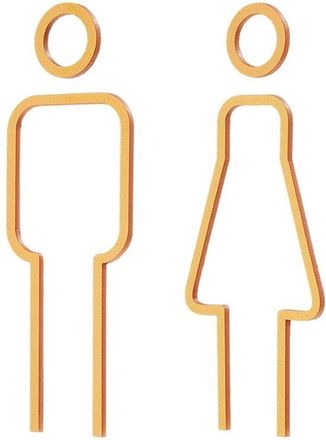 OEM Dailygoods - Se&ntilde;ales De Identificaci&oacute;n De Ba&ntilde;os Para Hombres Y Mujeres