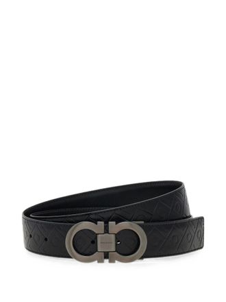 Ferragamo Black Gancini Cut To Size Belt