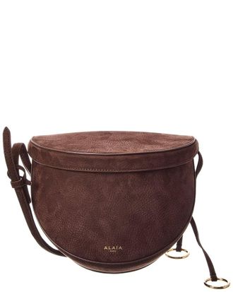 Alaia Ala&iuml;a Hip Suede Shoulder Bag