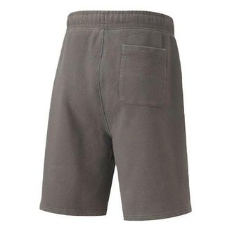 Puma Solid Color Drawstring Casual Shorts Gray 598524-45