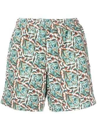 Orlebar Brown Shorts Louis con stampa paisley - Blu