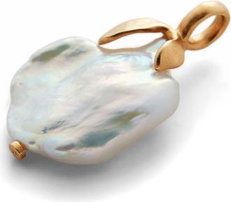 Monica Vinader Keshi Pearl Necklace Enhancer in Gp at Nordstrom