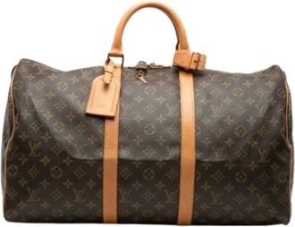 Louis Vuitton Pre-owned Weekend Bags, female, Brown, Size: ONE SIZE Pre-owned Keepall 50