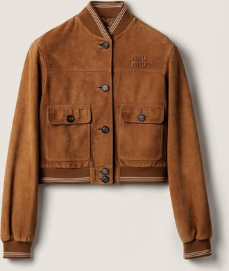 Miu Miu Suede blouson jacket