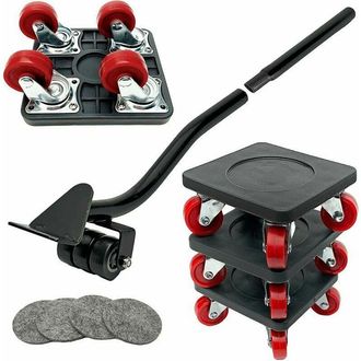 OEM Transportador De Muebles, Ruedas Para Muebles De Alta Resistencia, Ruedas Giratorias De 360&deg; Y Barra De Elevaci&oacute;n, Capacidad De Carga De Hasta 400 Kg