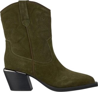 Alma En Pena Enkellaars met lage hak - Dames - Cowboylaarzen - Groen - 39 EU - Schoenen