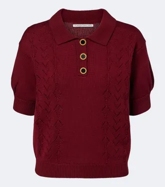 Alessandra Rich Virgin wool polo sweater