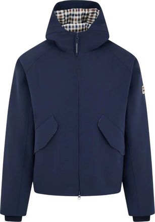 Aquascutum Parka corta in Soft Shell - - Jackets - Uomo - Blu - XL