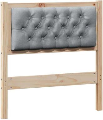 vidaXL Cabecero Otro Marr&oacute;n Y Gris Claro 75 Cm Madera Maciza De Pino Vidaxl