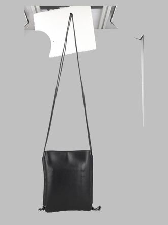 Hereu Womens Shoulder Bag Trena Black Calf Leather
