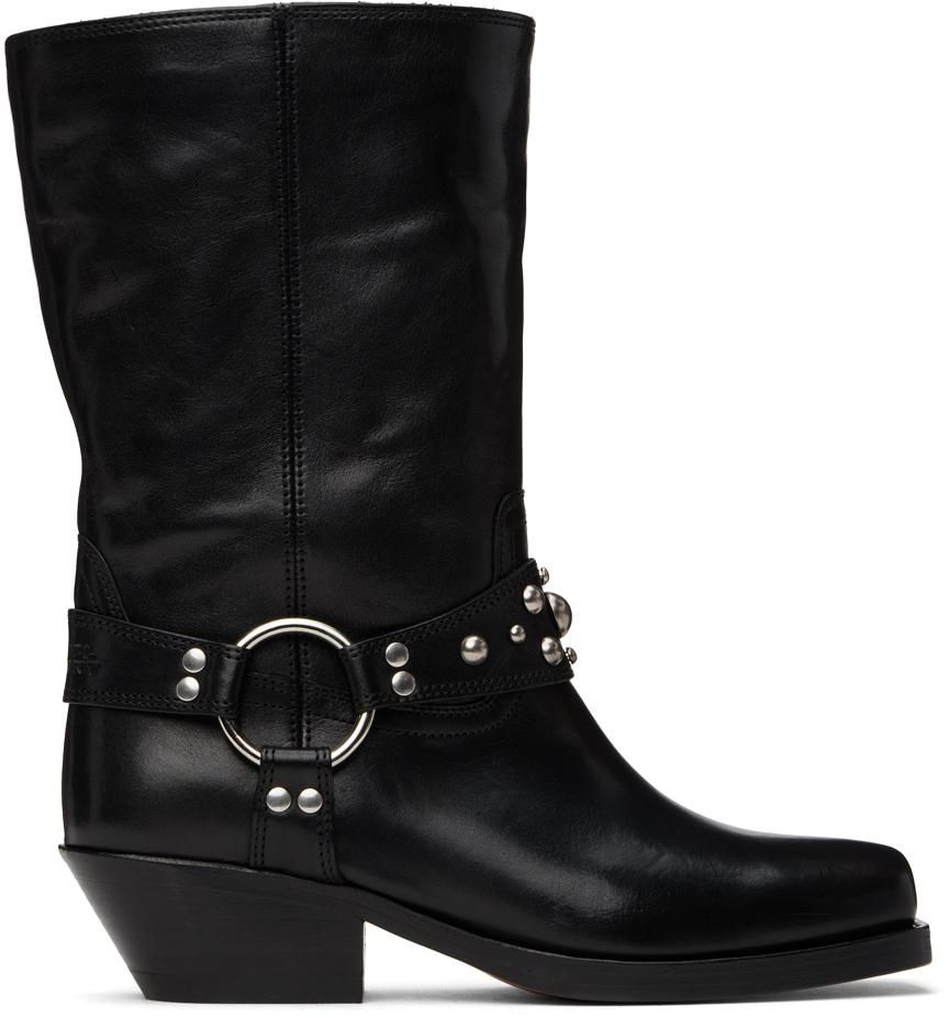 【関税込み】A.P.C. ブラック Heloise ブーツ Heloise ankle boots | Smooth leather | A.P.C. Accessories