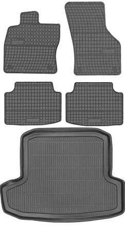 OEM Juego De Alfombrillas De Goma Para Coche Y Maletero Para Skoda Octavia Iii Kombi (2013-2020)