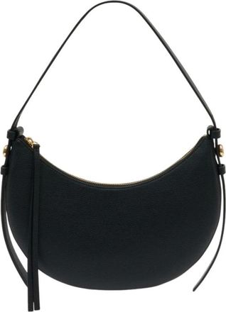 Tory Burch Tassen, Dames, Zwart, ONE Size, Leer, Romy Half Moon Tas