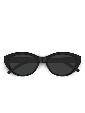 Saint Laurent Eyewear Occhiali da sole ovali - Nero