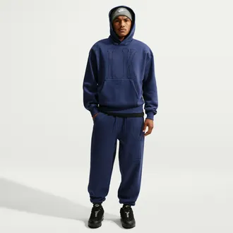 Nike Mens Solo Fleece Loose Cuffed Pants in Blue | IZ2770-410