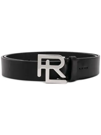 Ralph Lauren Collection Riem met logo - Zwart