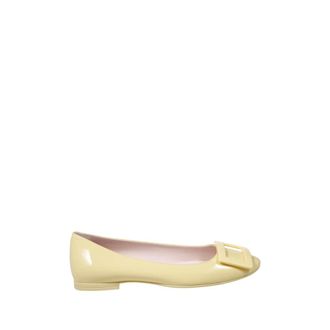 Roger Vivier Schoenen, Dames, Geel, 37 1/2 EU, Leer, Gommettine Roundy Lacq 05 Ballerina