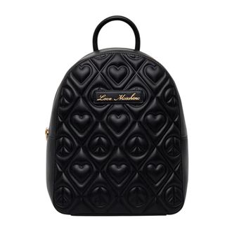 Love Moschino Rugzak - Dames - Tassen - Zwart - Maat: ONE Size Leer