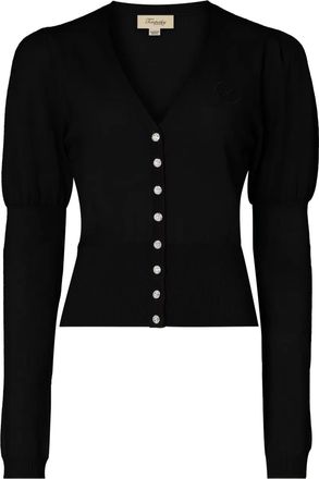 Temperley London Cardigan con maniche a palloncino - Nero