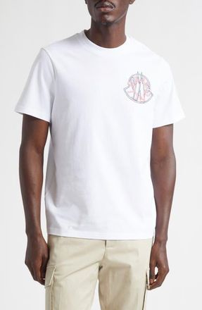 Moncler Logo Graphic T-Shirt in Brilliant White at Nordstrom, Size Xxx-Large