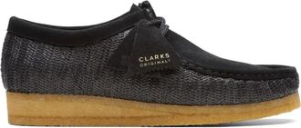 Clarks Wallabee raffia desert boots - Zwart