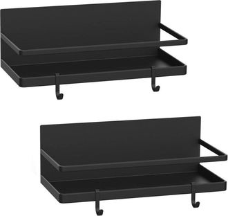 OEM Especiero Magn&eacute;tico, Potente Soporte Magn&eacute;tico - Con 2 Ganchos Extra&iacute;bles - Adecuado Para Cocinas/apartamentos Peque&ntilde;os - Ideal Para Armarios Met&aacute;lico