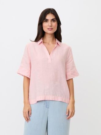 Masai Mabrevia Relaxed Linen Collared Shirt in Strawberry Cm at Nordstrom, Size Xx-Large