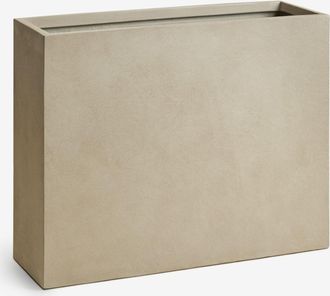 Sklum Macetero De Exterior Rectangular En Cemento Neyrua Sklum 85 X 30 X 70 Cm
