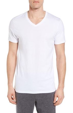 Nordstrom 4-Pack Trim Fit Supima Cotton V-Neck T-Shirts in White at Nordstrom, Size X-Large