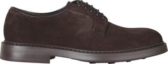 Doucal's Terre Rounded Toe Suede Derby Shoes