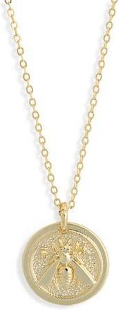 Electric Picks Honey Bee Pendant Necklace in Gold at Nordstrom Rack