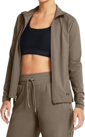 Under Armour Motion Jacket In Taupe Dusk/black