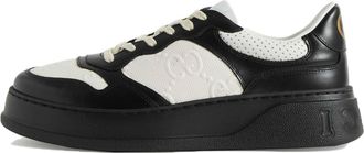 Gucci (WMNS) Gucci GG Embossed Sneakers Black White 684911-AAA4T-1068