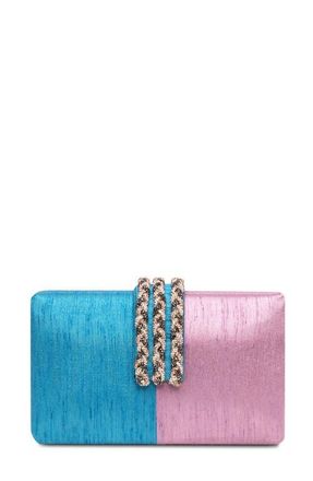 Simitri Braided Fringe Clutch in Cotton Candy at Nordstrom
