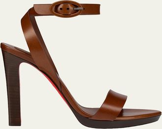 Christian Louboutin 120mm Fanny Leather Sandals