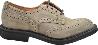 Trickers Platte schoenen in Visone Repello Gumlite - Heren - Veterschoenen - Beige - 43 EU - Schoenen