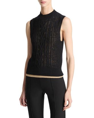 Vince Cable Double Layer Wool-Blend Shell