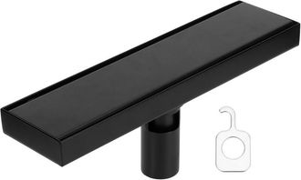 OEM Juego De Desag&uuml;e De Suelo De Acero Inoxidable 304, Desag&uuml;e Lineal Rectangular Para Ducha, Negro Mate, 30 Cm