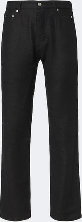 Rick Owens Kurdt ramie and cotton straight pants
