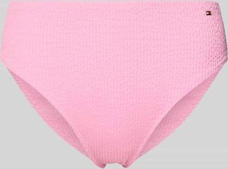 Tommy Hilfiger Bikini Slip mit Logo-Applikation in Rosa, Gr&ouml;&szlig;e XS