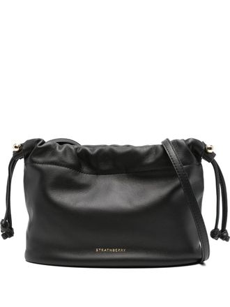 Strathberry Charlotte Drawstring Soft Nappa Black Bags
