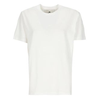 Elisabetta Franchi Cotton T-shirt - female - Elisabetta Franchi - T-Shirts - White - S - Tops