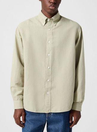Filippa K Mens Buttoned points cotton-linen shirt
