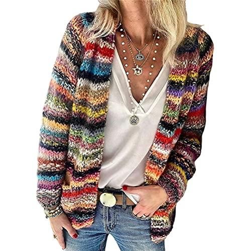 Gilet Long Femme En Cachemire - Manches Longues, Boutonnage Ouvert, Chaud Et Élégant Pour Automne/Hiver - 9