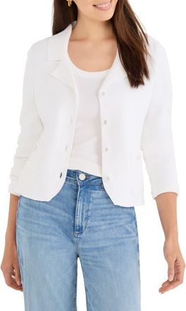 Nic+Zoe Milano Knit Jacket in Paper White at Nordstrom, Size Xx-Large
