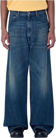 Maison Margiela Wide-Leg Denim Broek - Heren - Loose Fit Jeans - Blauw - W30 - Denim - Jeans