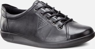 Ecco Ecco Womens HARMONY LADIES LACE-UP FLAT - Black - Size: 10