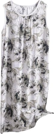 Generic Cotton Nightdresses For Women Uk Sleeveless - Womens Long Nightdresses Uk Plus Size - Long T Shirt Dresses Nightwear Cotton Sleeveless Pyjamas Shortie