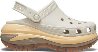 Crocs Mega Crush Unisex Clogs Almond Tint/multi - Beige - Size UK 7