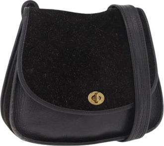 Coach Borsa a spalla in camoscio Pre-owned - - Pre-owned - Donna - Nero - ONE SIZE